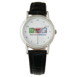 Phlebotomist Peace Kärlek Phlebotomy Armbandsur