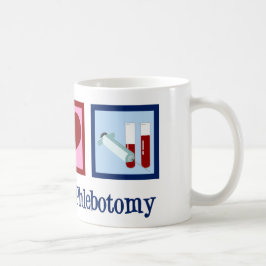 Phlebotomist Peace Kärlek Phlebotomy Office Kaffemugg