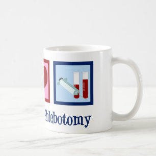 Phlebotomist Peace Kärlek Phlebotomy Office Kaffemugg