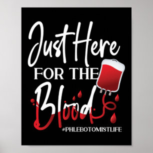 Phlebotomist Phlebotomi precis här för blodet Poster