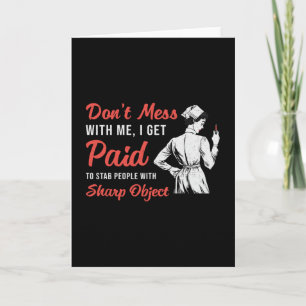 Phlebotomist Phlebotomy är inte  med mig Gift Kort