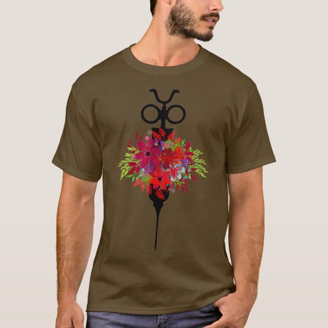 Phlebotomist Phlebotomy Nurse Syringe Nål Art T Shirt (Framsida)