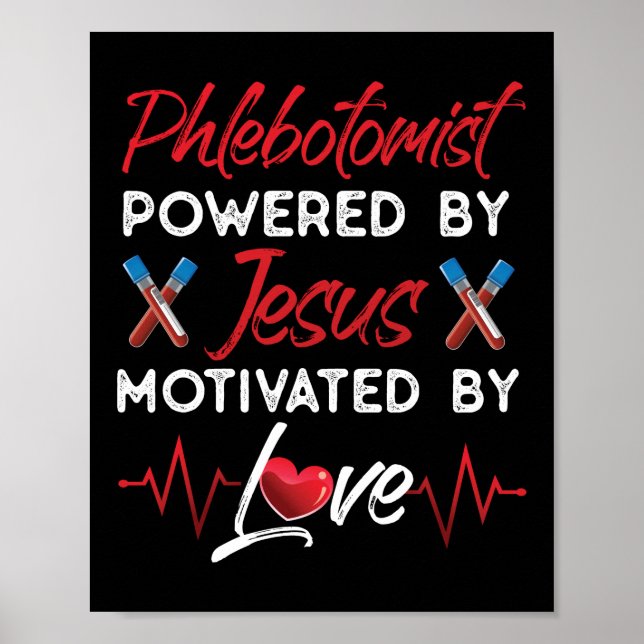 Phlebotomist Phlebotomy Phlebotomist med effekt av Poster (Framsidan)