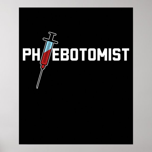 Phlebotomist Phlebotomy Poster (Framsidan)