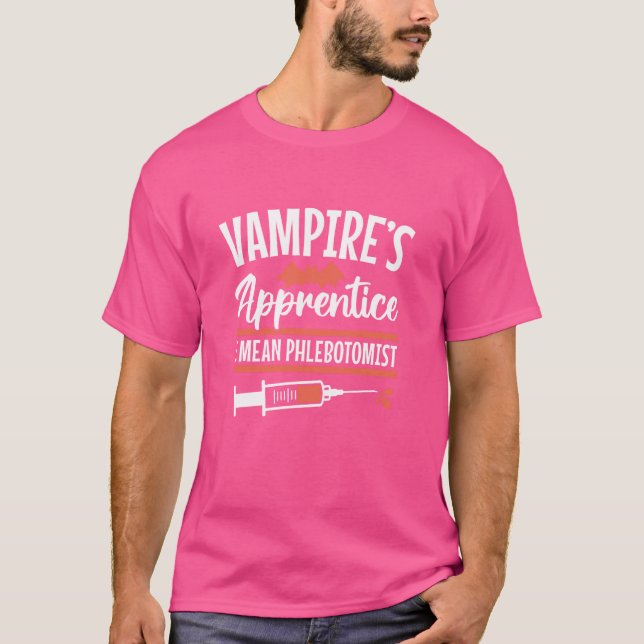 Phlebotomist Phlebotomy Technician Tech Nurse Funn T Shirt (Framsida)