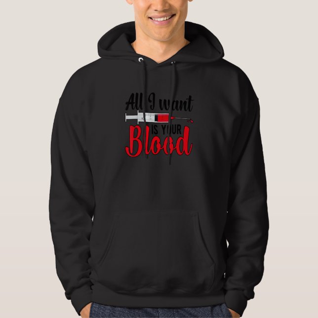Phlebotomist Phlebotomy Week Phlebotomy Tech Hoodie (Framsida)