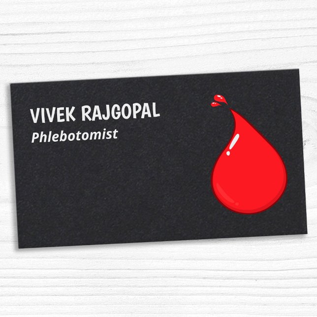 Phlebotomist Premium Visitkort (Phlebotomist Visiting Cards)