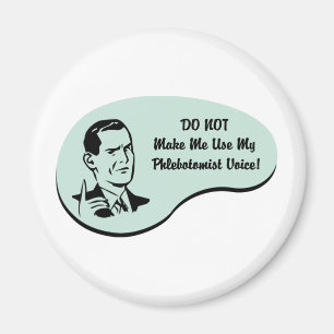 Phlebotomist uttrycker magnet
