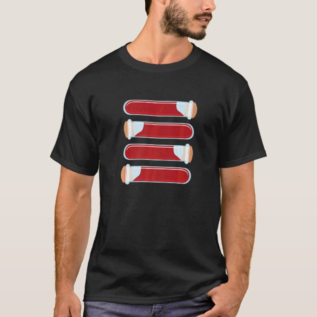 Phlebotomist Vacutainer Phlebotomi Syringe Medicin T Shirt (Framsida)