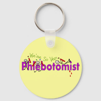 Phlebotomist "Vi är så Vein" Stick figurer Nyckelring