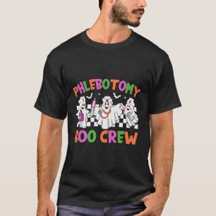 Phlebotomy Boo Crew Phlebotomist Halloween Costume T Shirt