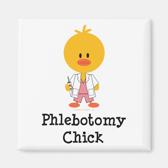 Phlebotomy Chick Magnet (Framsidan)