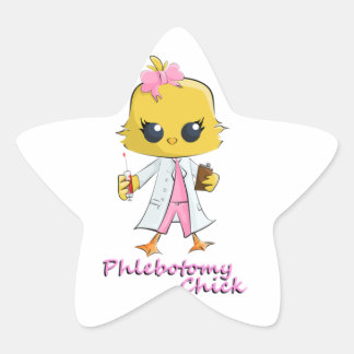 Phlebotomy Chick Stjärnformat Klistermärke