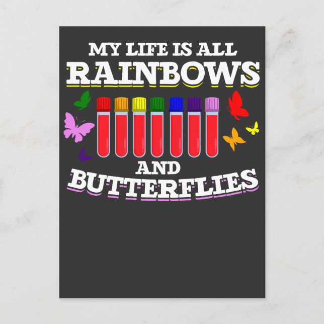 Phlebotomy Coworking Butterfly Phlebotomist Vykort (Framsida)