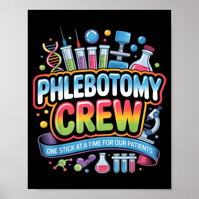 Phlebotomy Crew Lab Vecka s Medicinsk Laboratoriet Poster (Framsidan)