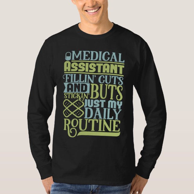 Phlebotomy lab technician medical assistant & Phle T Shirt (Framsida)