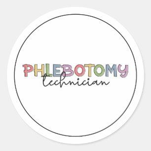 Phlebotomy Technician PBT Phlebotomy Tech Runt Klistermärke