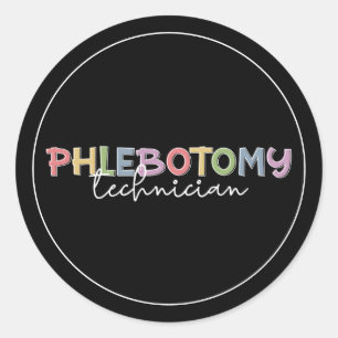 Phlebotomy Technician PBT Phlebotomy Tech Runt Klistermärke