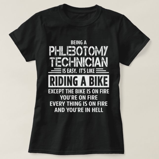 Phlebotomy Technician T Shirt (Design framsida)