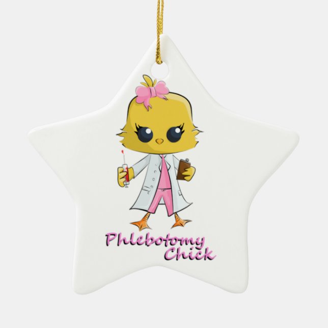 Phlebotomychick Julgransprydnad Keramik (Framsidan)