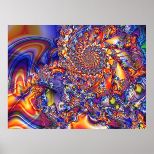 Phn102513 Fractal Art Poster (Framsidan)