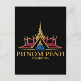 Phnom Penh Cambodia Southeast Asia Vykort