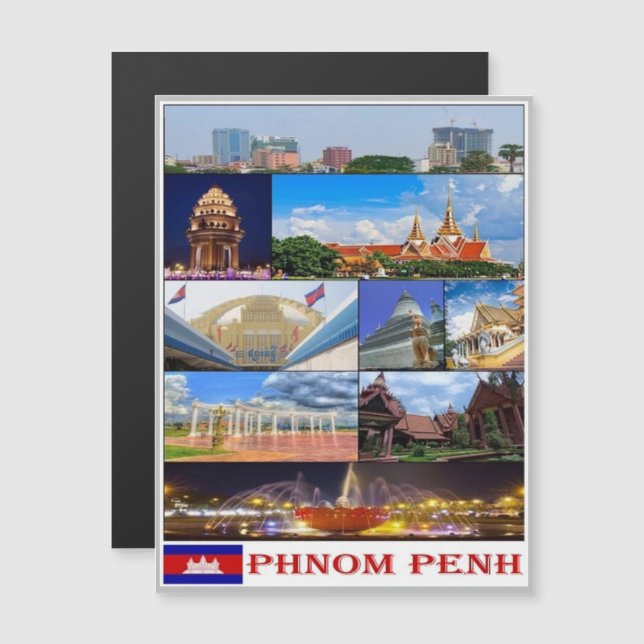Phnom Penh - Kambodja - Mosaic - (Fram/baksida)