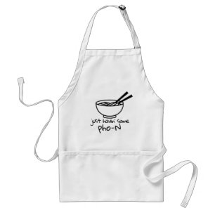 Pho Älskare's Chef Pocket Aprons, vietnamesisk Pho Förkläde