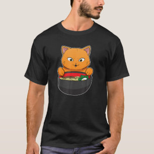 Pho Asian Soppa Vietnam Noodle Ramen Cat Asia Stic T Shirt