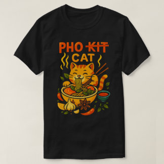 Pho Cat Noodle Burst T Shirt