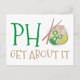 Pho-Get (Glöm) om det vietnamesiska Noodle Soppa Vykort