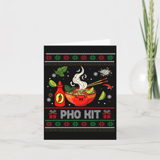Pho Kit Apparel Fula Jul Pyjamas Matchande Familj  Kort (Framsida)
