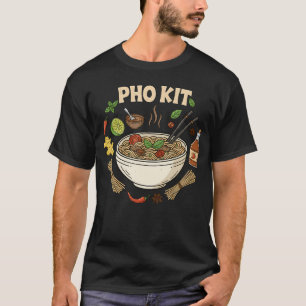 Pho Kit Ingredienser - Asiatisk Vietnamesisk Nudel T Shirt