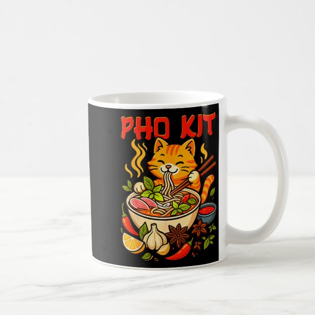 Pho Kit Mariners Cat Funny Meme  Kaffemugg (Höger)