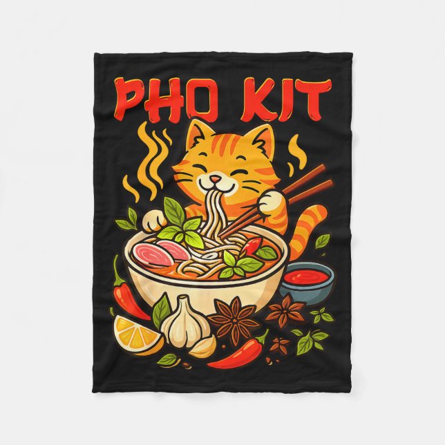 Pho Kit Mariners Katt Roligt Meme  Fleecefilt (Framsidan)