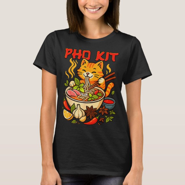 Pho Kit Mariners Katt Roligt Memo  T Shirt (Framsida)