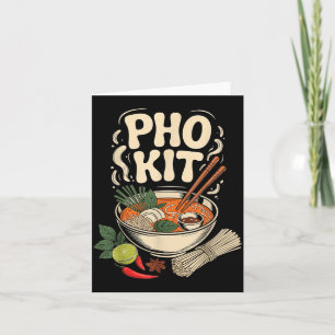Pho Kit Vietnamesisk Nudelsoppa Bowl Örter Lime Ch Kort