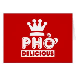 Pho Kung Delicious Hälsningskort