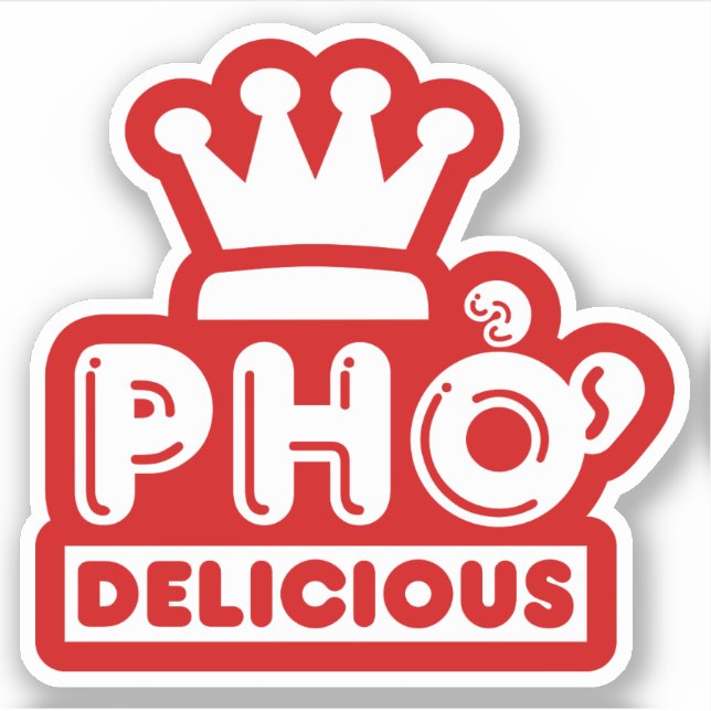 Pho Kung Delicious Klistermärken (Framsida)
