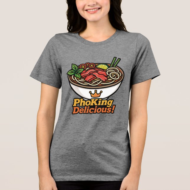 Pho kung Delicious! T Shirt (Framsida)