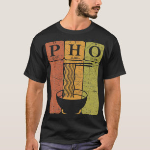 Pho Noodles Periodic Bord Inslag Vietnam Noo T Shirt