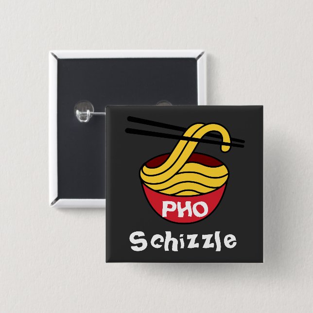 PHO Schizzle-knapp Knapp (Framsida & baksida)