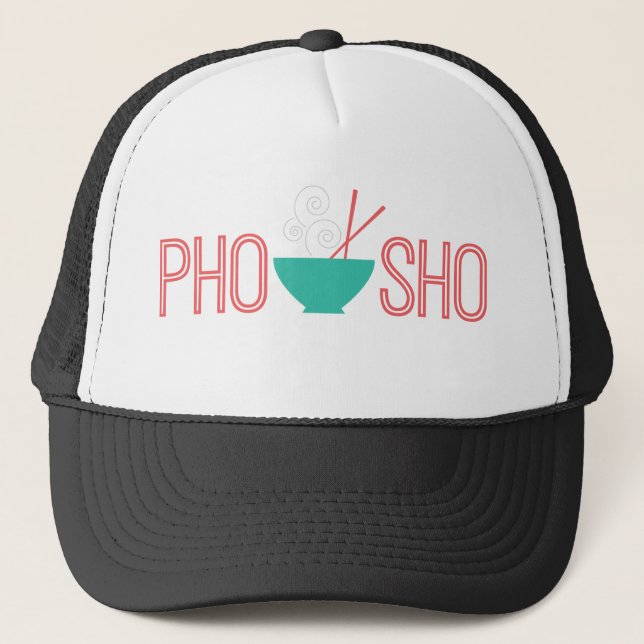 Pho Sho vietnamesisk nudelsoppa Truckerkeps (Framsida)