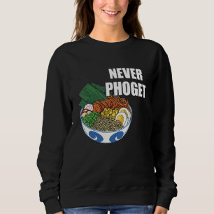 Pho skål Aldrig Pho Vietnamesisk Mat Pho Soppa Asi T Shirt