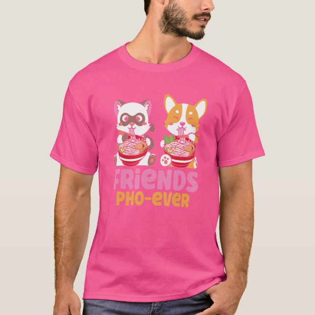 Pho Soppa Friends Pho All Cats Eats EEG Pho T Shirt (Framsida)