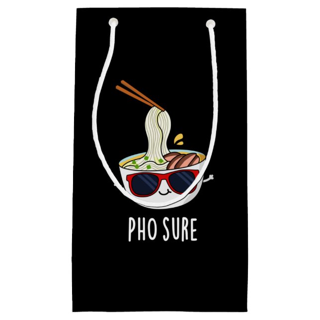 Pho Sure Funny Pho Soppa Noodle Pun Mörk BG (Framsidan)