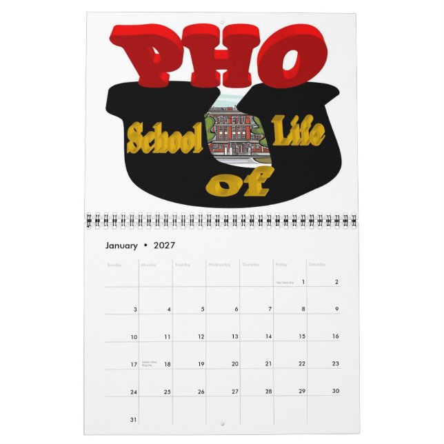 PHO U-kalender Kalender (Jan 2027)