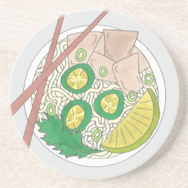 PHO Vietnamese Food Chicken Noodle Soppa Chopstick Underlägg Sandsten