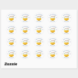 Pho Weather Pho Sho Classic Round Sticker Runt Klistermärke