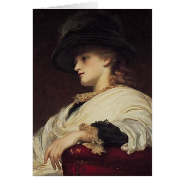Phoebe av Frederic Leighton Hälsningskort (Framsidan)
